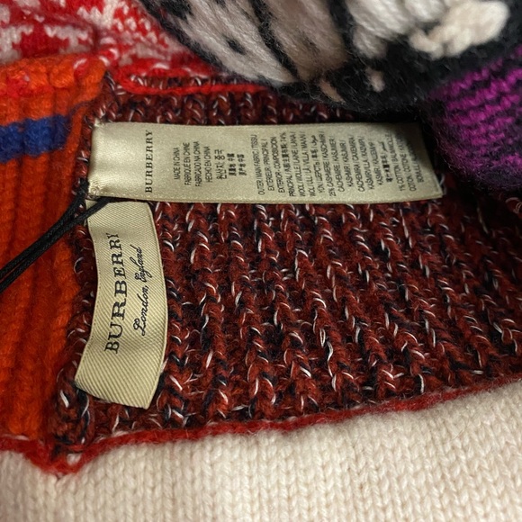 Burberry London Multi-Color Mixed Fairisle Beanie BNWT - Picture 2 of 6